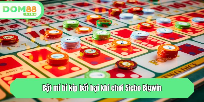 Bật mí bí kíp bất bại khi chơi Sicbo Bigwin